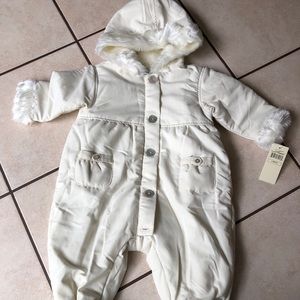 Leveret White Snowsuit